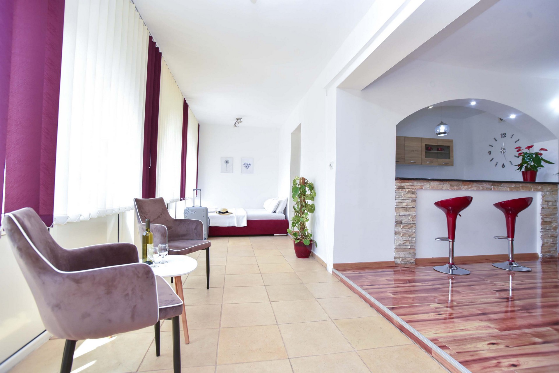 Studio apartman sa zajedničkom terasom