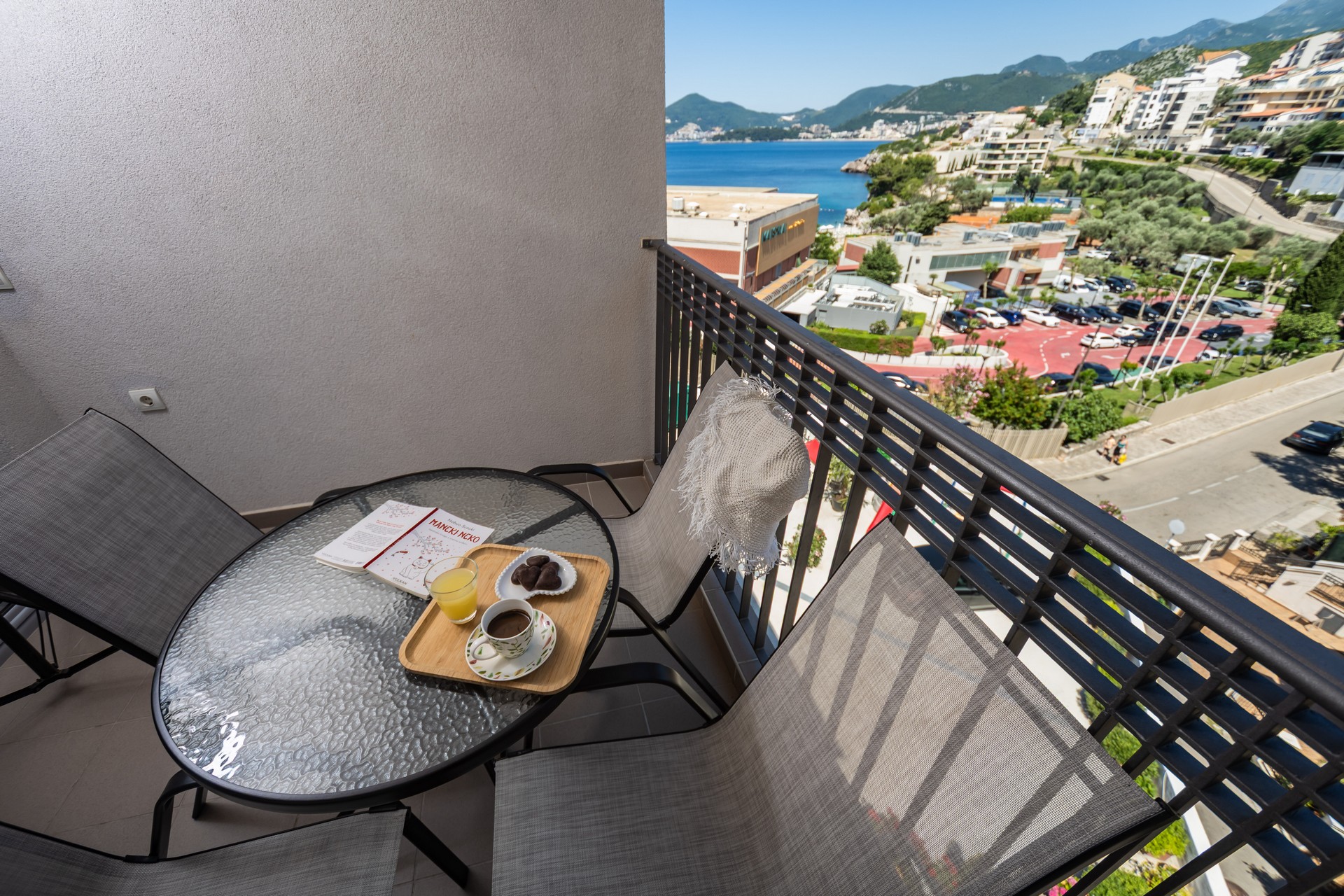 Apartman sa jednom spavaćom sobom sa balkonom sa djelimičnim pogledom na more 4